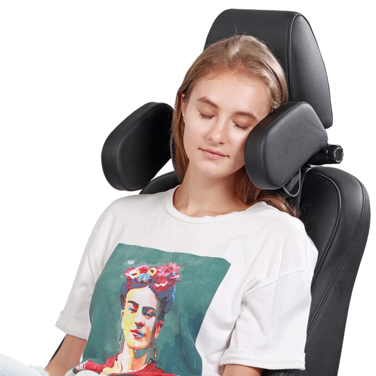 Car Sleeping Headrest Pillow, Head Neck Support, Soft Car