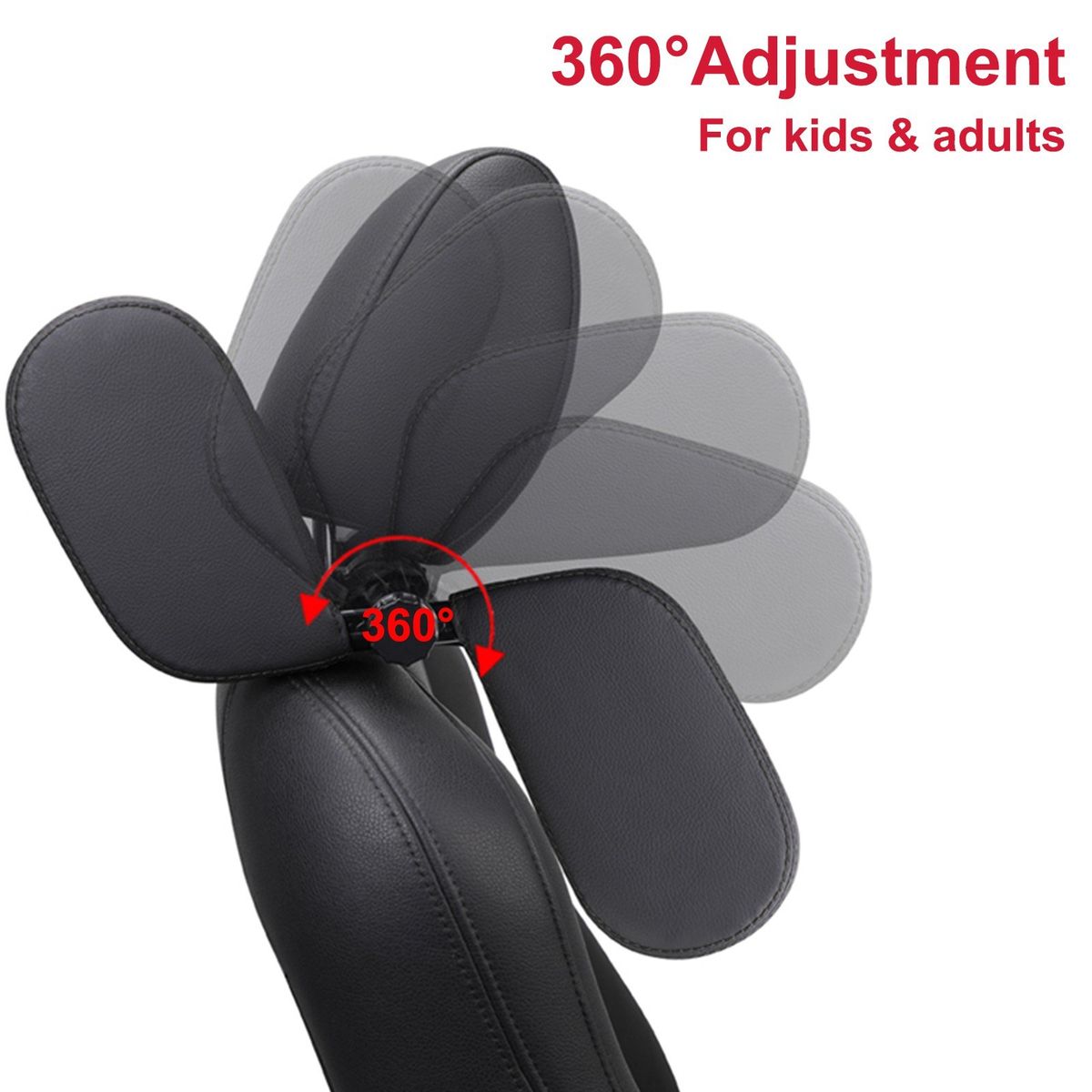 Car Sleeping Headrest Pillow, Head Neck Support, Soft Car