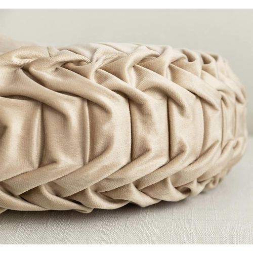 Gray Decorative Soft Round Cushion Throw Pillow