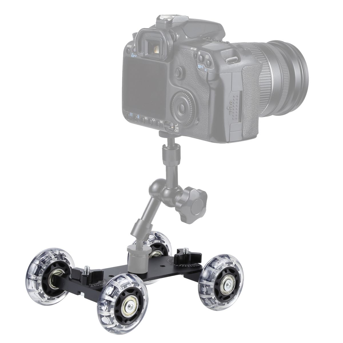Floor Table Video Slider Track Dolly Car For DSLR Camera