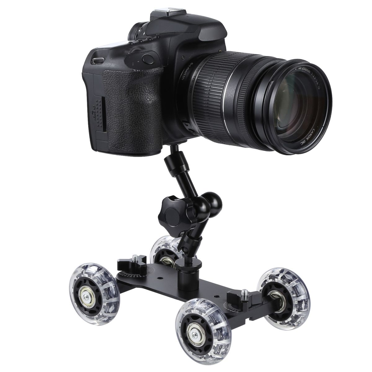 Floor Table Video Slider Track Dolly Car For DSLR Camera