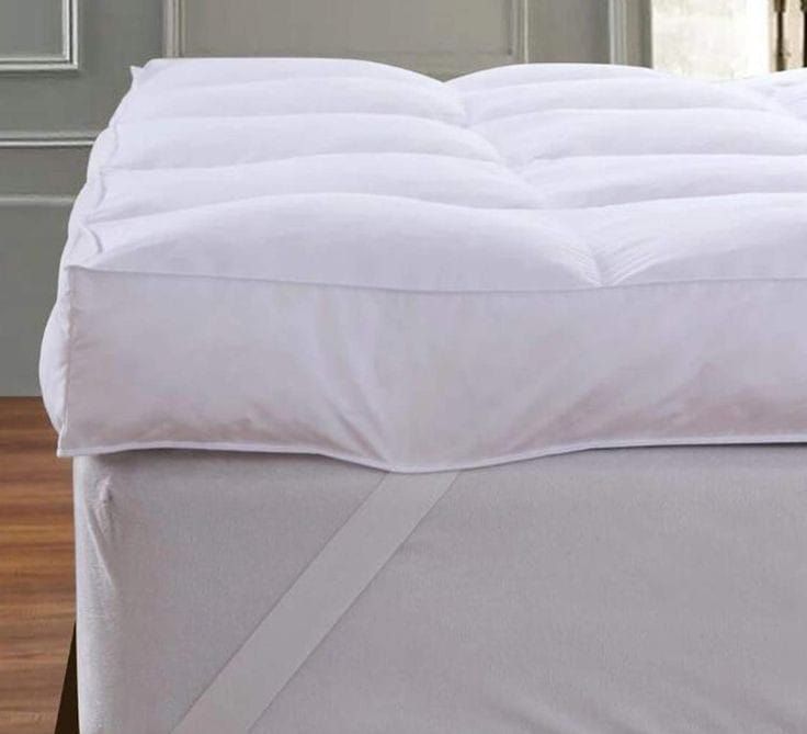 Luxe, Fluffy, Quality 6cm Super Thick, Mattress Topper- White