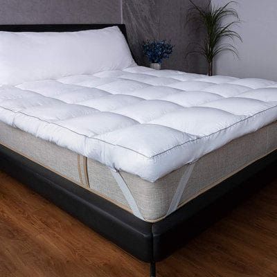Luxe, Fluffy, Quality 6cm Super Thick, Mattress Topper- White
