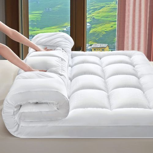 Quality Bed Topper 5 Inches Extra Tick - White