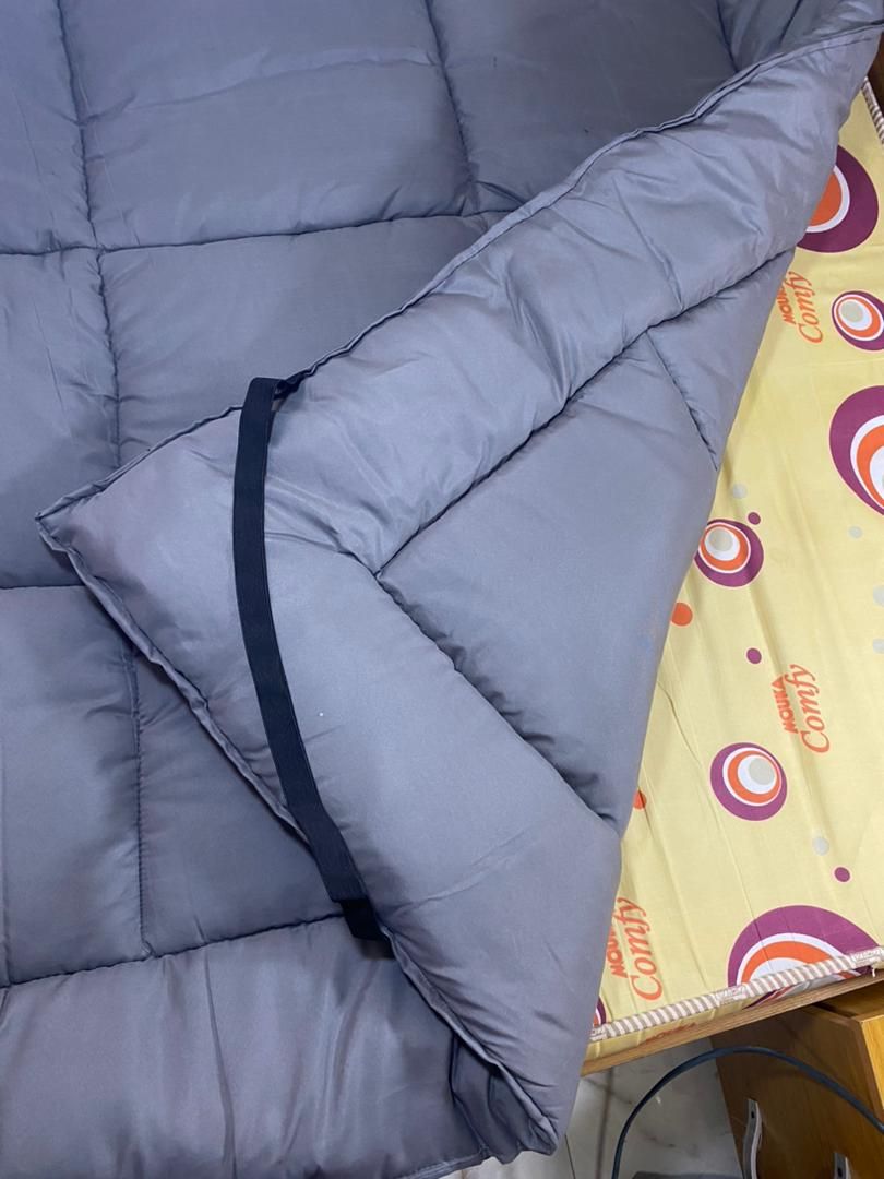 Luxe, Fluffy, Quality 5cm Thick, Mattress Topper-Grey