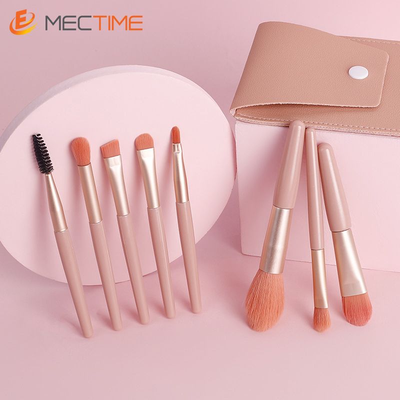 8PCS Makeup Brush Set With Storage Bag Eyeshadow Eyebrow Concealer Brush