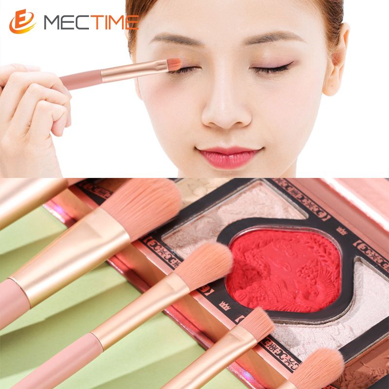 8PCS Makeup Brush Set With Storage Bag Eyeshadow Eyebrow Concealer Brush