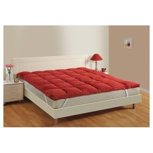 Luxe, Fluffy, Quality 5cm Thick, Mattress Topper - RED