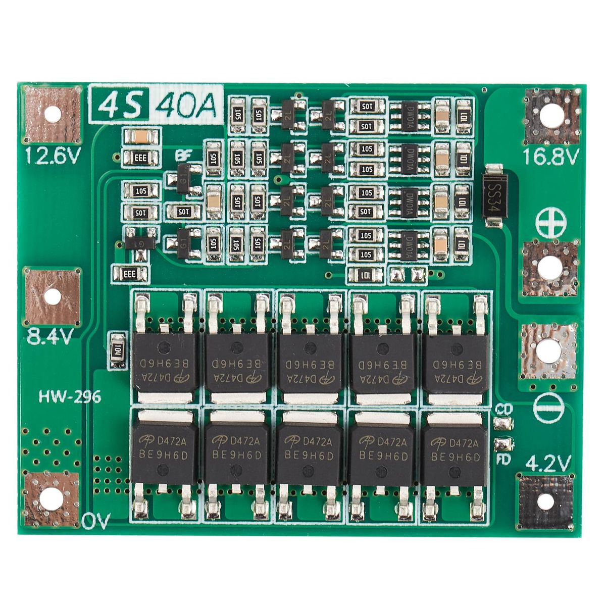 4S 40A Li-Ion Lithium Battery 18650 Charger Pcb Bms