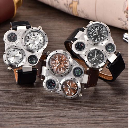 Super Exclusive & Classic Rugged Head Men Wrist Watch + Sophisticated Bracelet