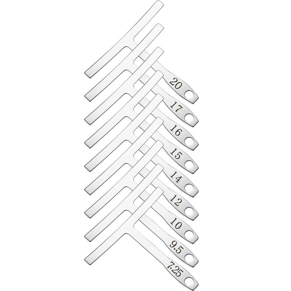 9pcs Stainless Steel Understring Radius Gauge For Guitar Bass Setup Luthier Tool