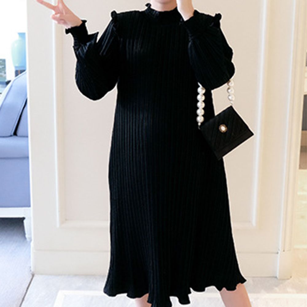 Nursing Breastfeeding Dress Korean Style Loose Dress For Go Shopping Wear