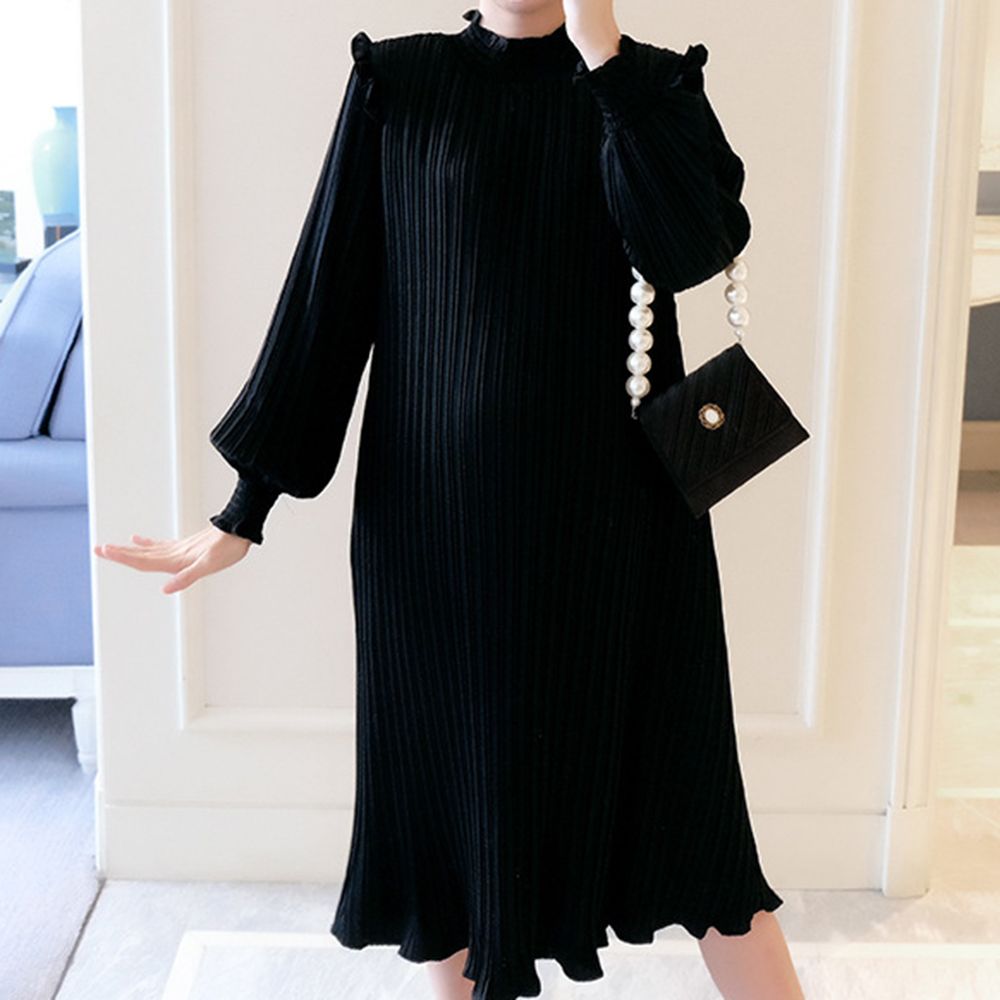 Nursing Breastfeeding Dress Korean Style Loose Dress For Go Shopping Wear