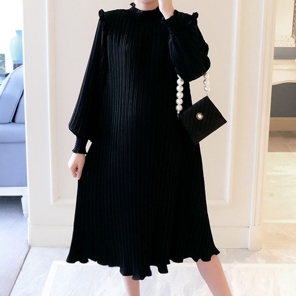 Nursing Breastfeeding Dress Korean Style Loose Dress For Go Shopping Wear