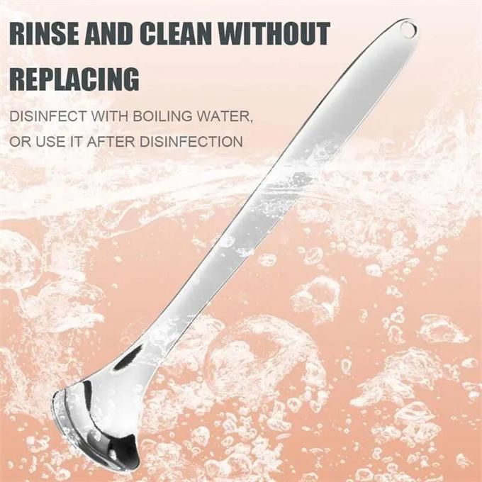 3 pieces stainless steel tongue scraper reusable cleaning tool