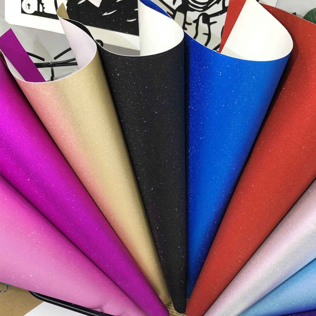 Holographic Glitter Adhesive Craft Vinyl