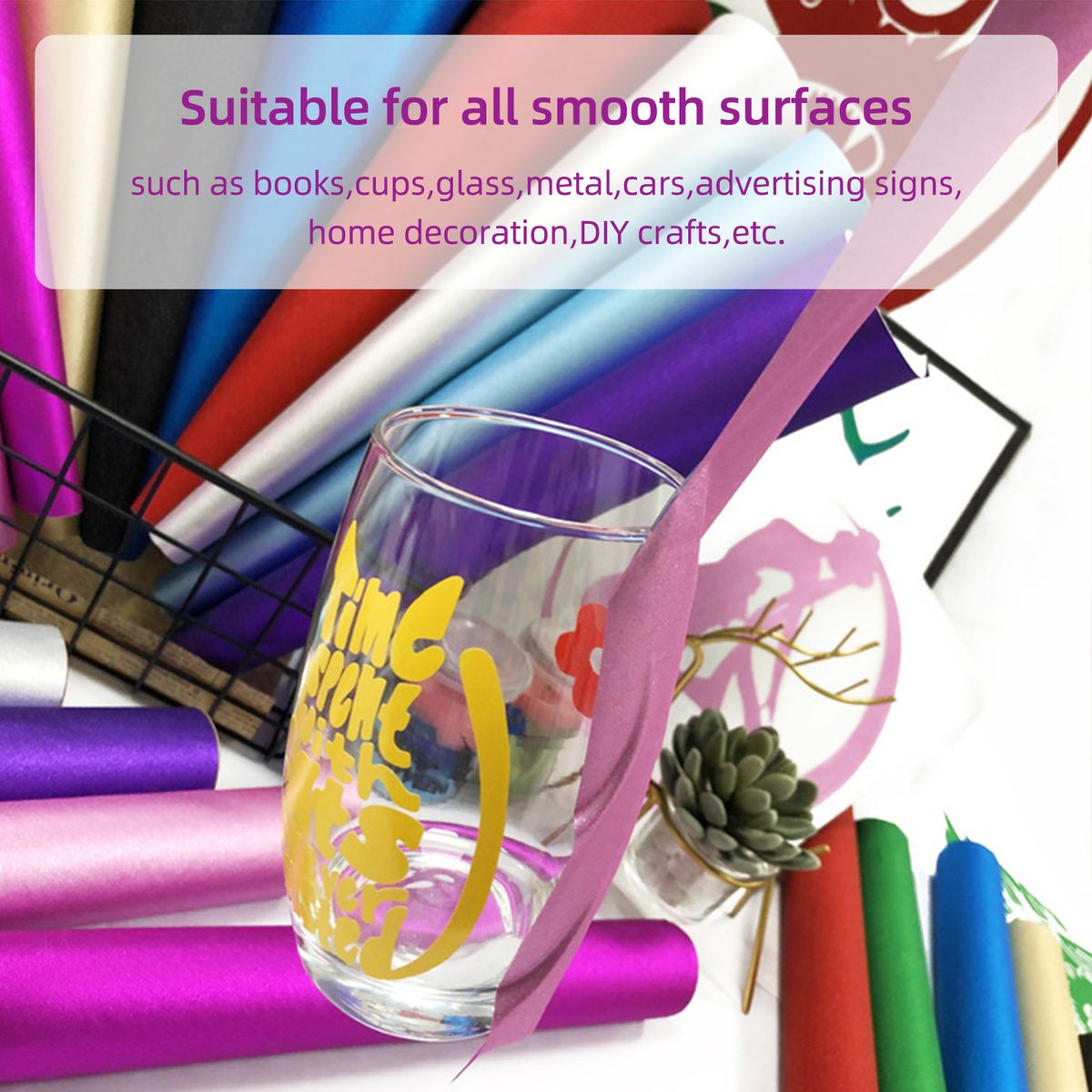 Holographic Glitter Adhesive Craft Vinyl