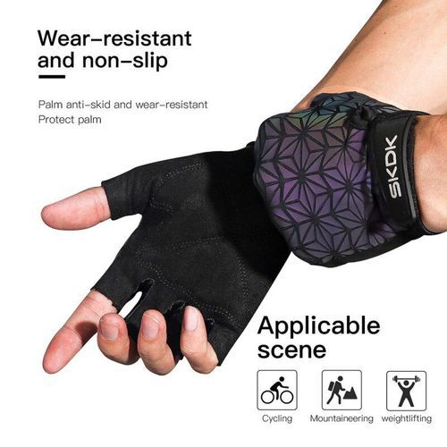 Professional Gym Fitness Gloves Body Building Weight Lifting Gloves Sports Exercise Workout Glove Half Finger Hand Protector