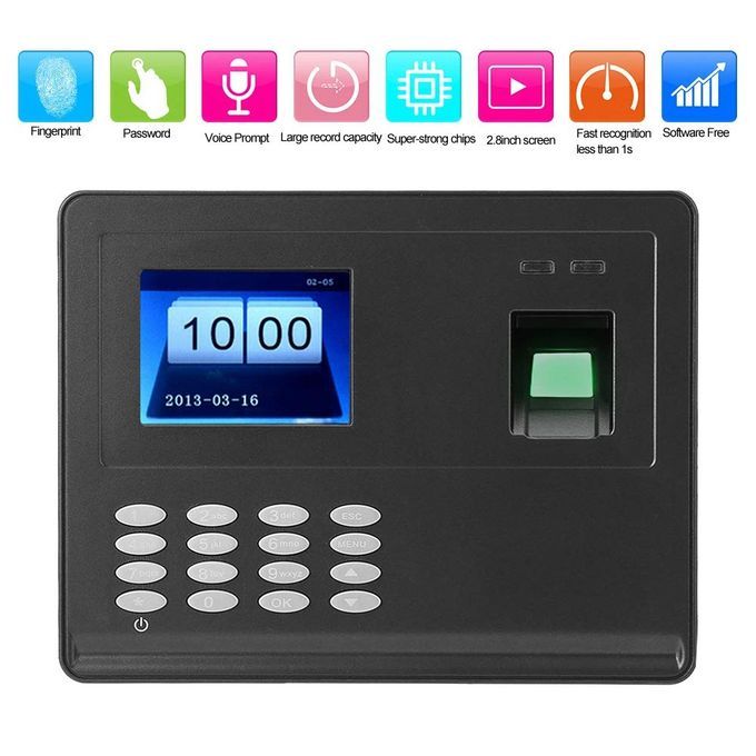 Fingerprint Attendance Machine Time Clock Password Recorder