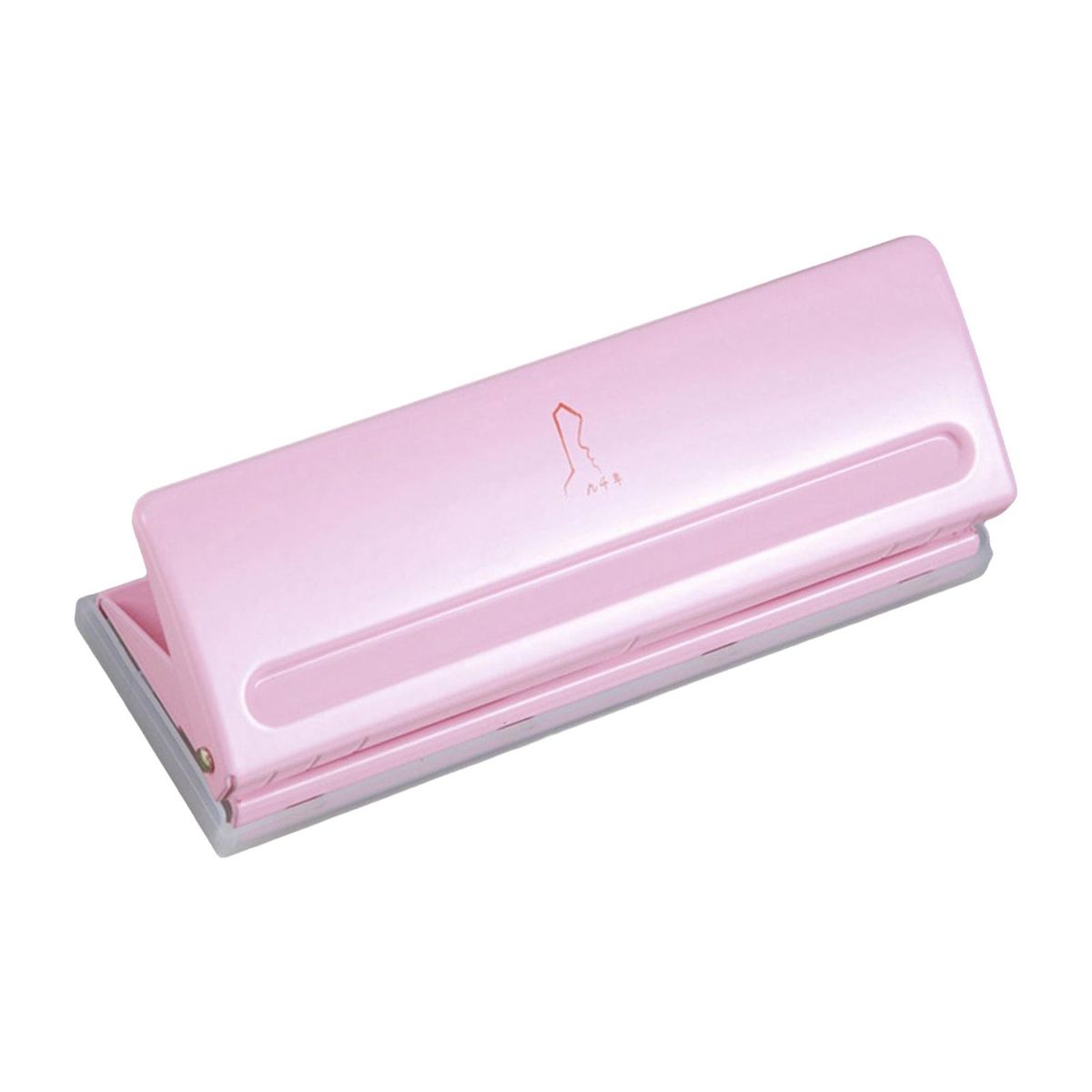 Desktop 6 Gaten Punch Tool Papier Ponsen Perforator 8 Vellen Pink