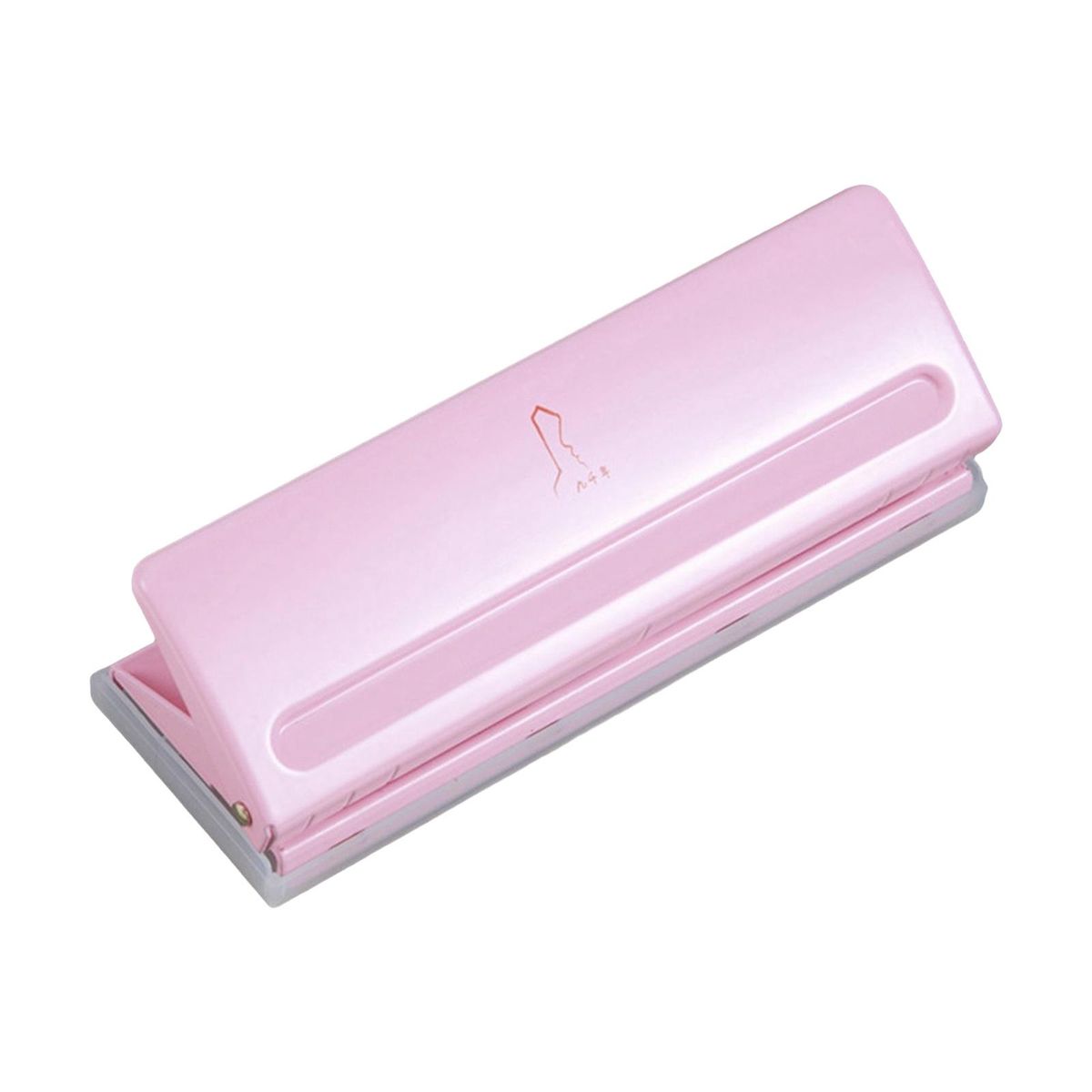 Desktop 6 Gaten Punch Tool Papier Ponsen Perforator 8 Vellen Pink