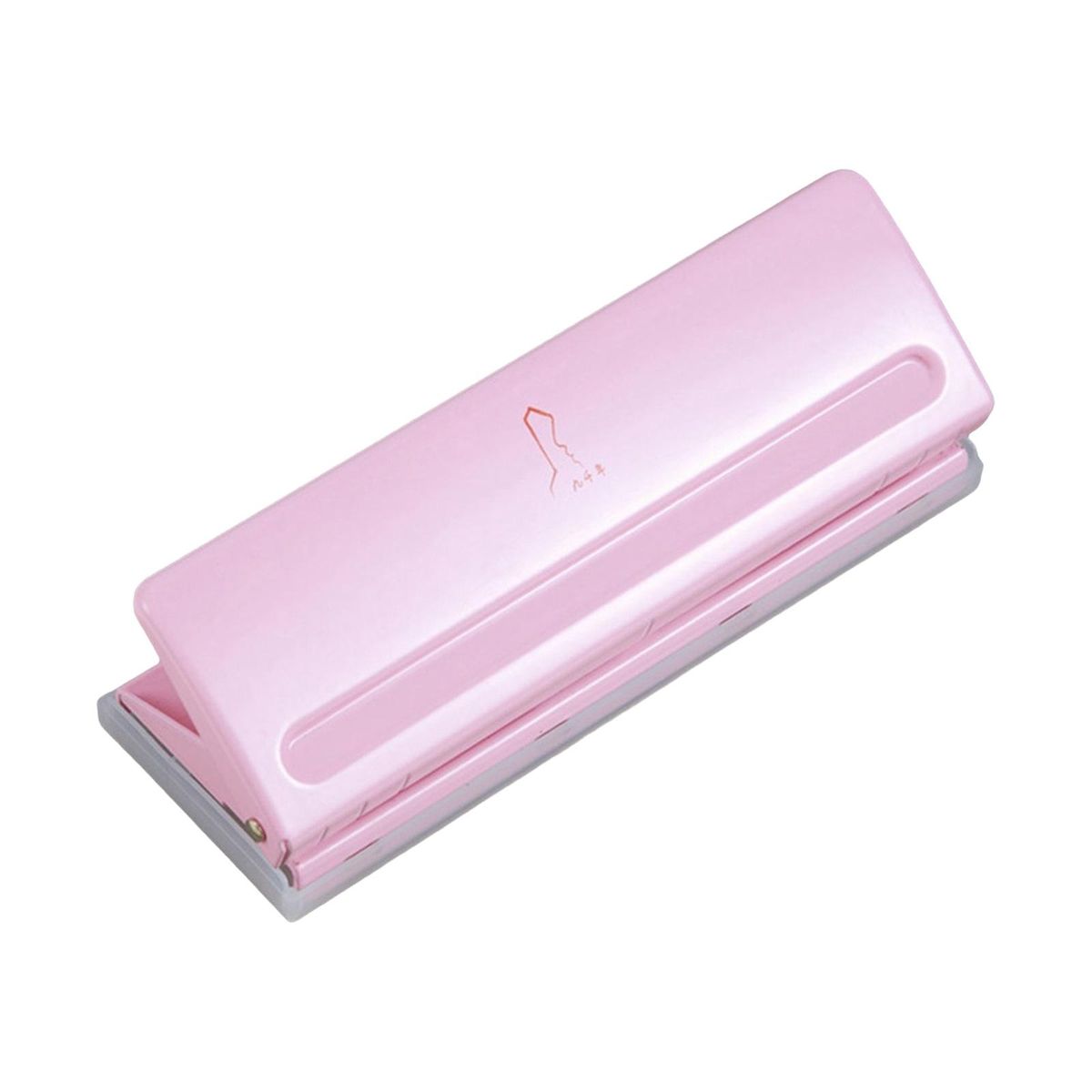 Desktop 6 Gaten Punch Tool Papier Ponsen Perforator 8 Vellen Pink