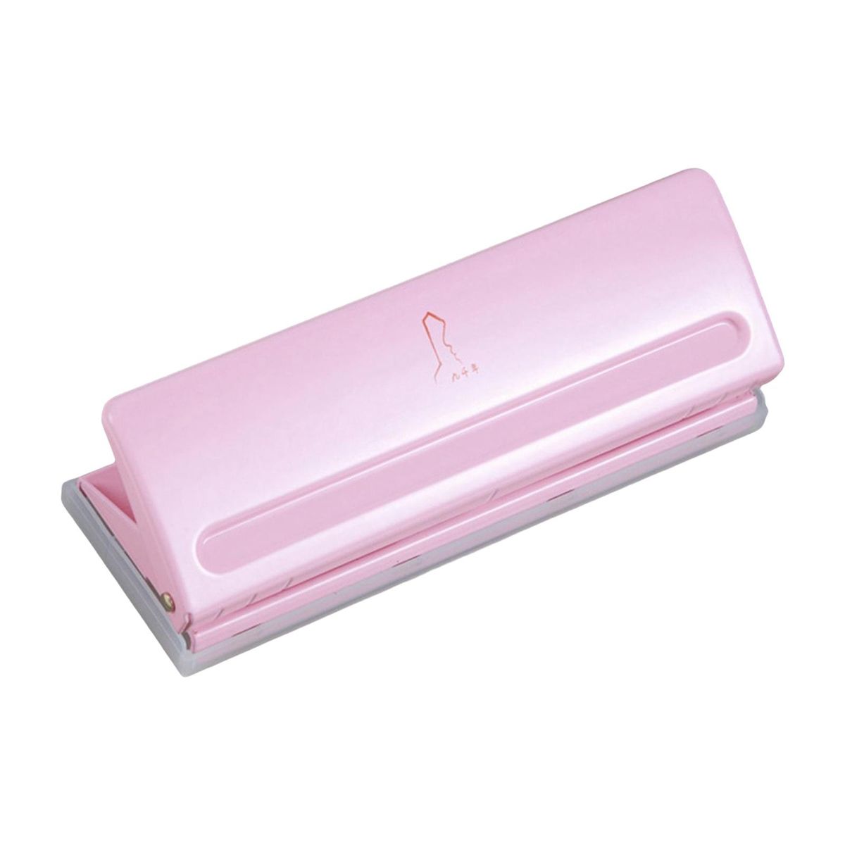 Desktop 6 Gaten Punch Tool Papier Ponsen Perforator 8 Vellen Pink