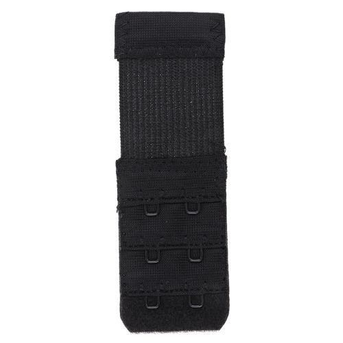 2x Black Bra Extender Strap 2 Hooks Replacement Elastic Underwear