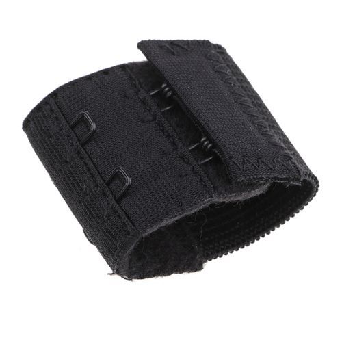 2x Black Bra Extender Strap 2 Hooks Replacement Elastic Underwear