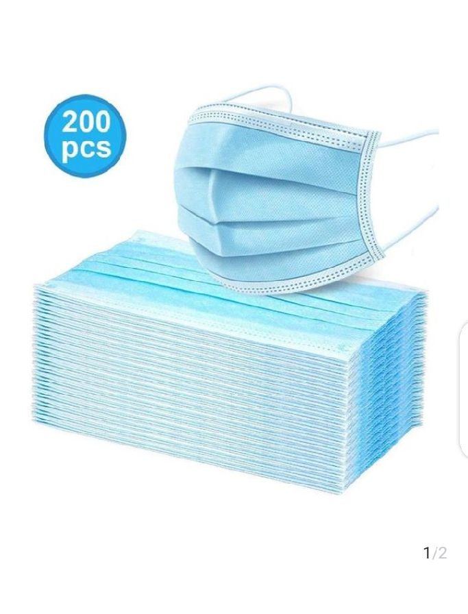 3 PLY DISPOSABLE SURGICAL FACE MASK - 200 PIECES