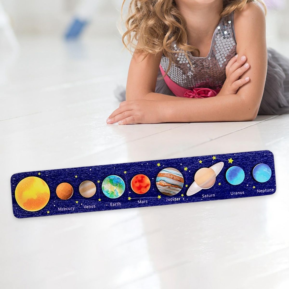 2pcs Solar  Puzzle Playing Educational