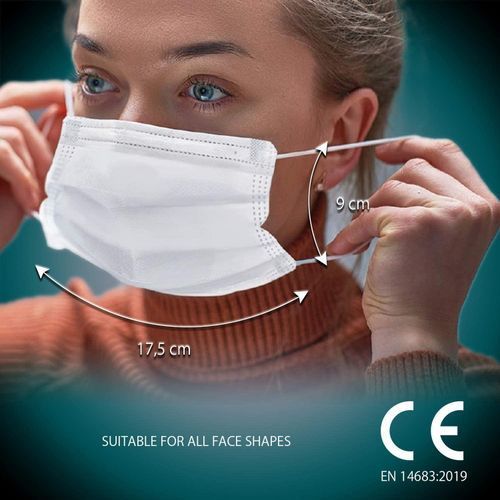 Healthcare Disposable Medical Face Mask, High Quality Surgical Masks - 50 Pcs