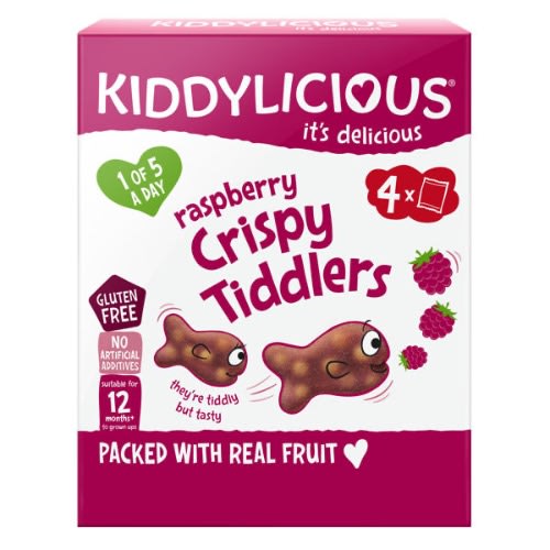 Raspberry Crispy Tiddlers 4 X 12g