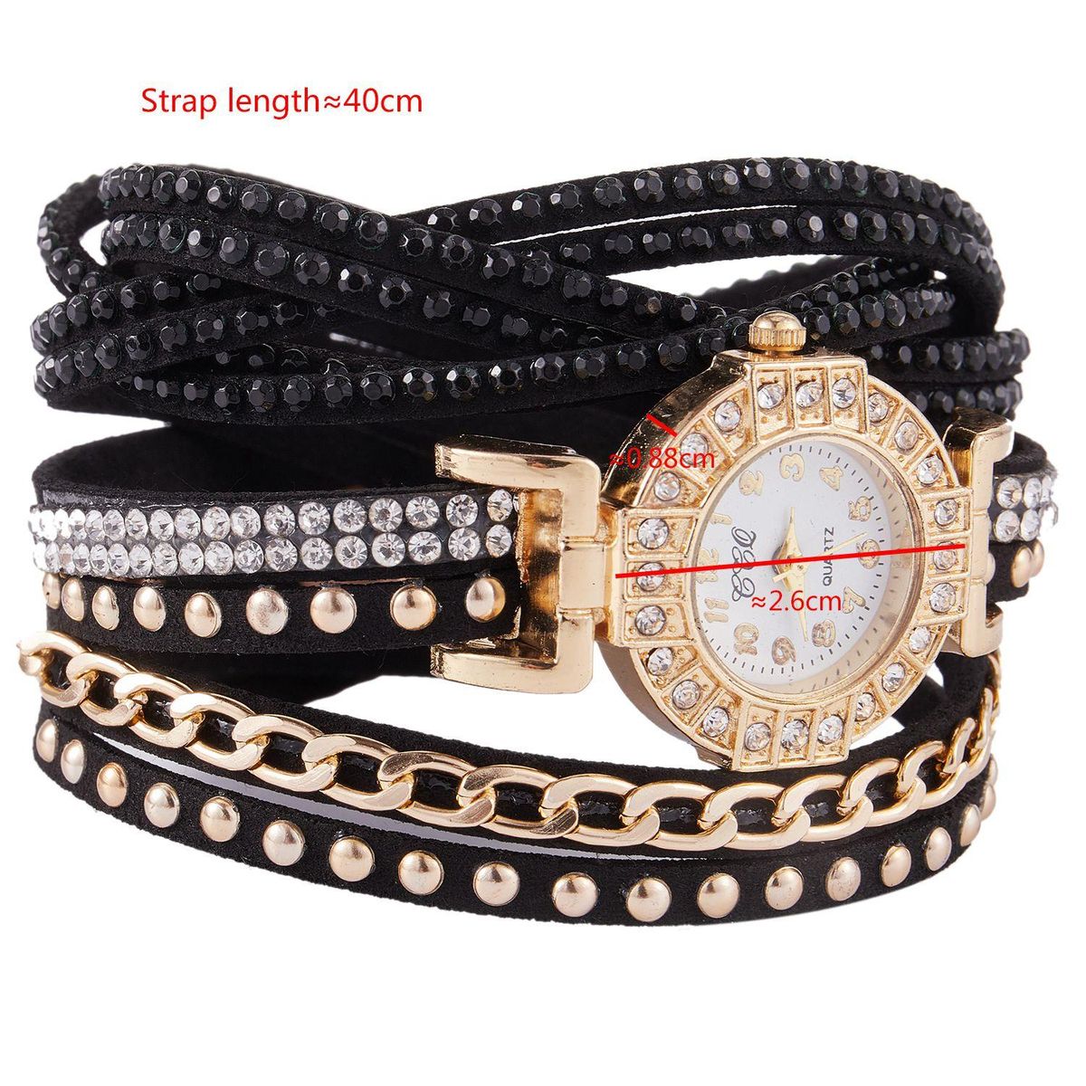 CCQ Watch Women Brand Luxury Fashion Crystal Rhinestone