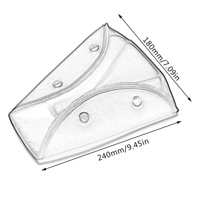 Car Child Seat Belt Retainer Triangle Anti-neck Adjuster-Gray-