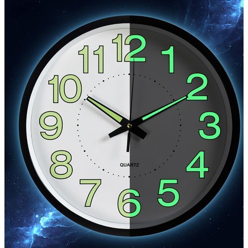12Inch 30Cm Glow Dark Quartz Luminous Wall Clock