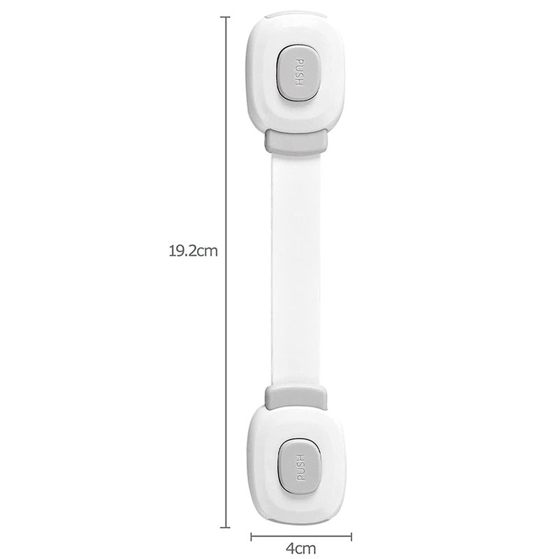 Baby Cupboard Safety Child Safety For Drawers Fridge Toilet Seat With Strong Adhesive No Drilling Cabinet Lock,Pack Of 6