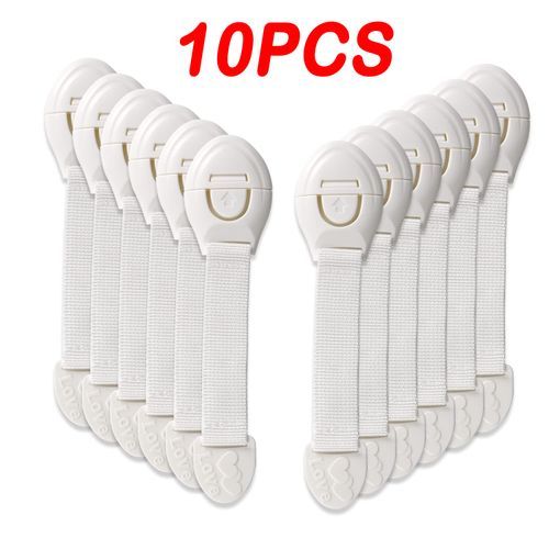 10-Pack Baby Locks For Cabinets And Drawers Child Safety Cabinet Locks