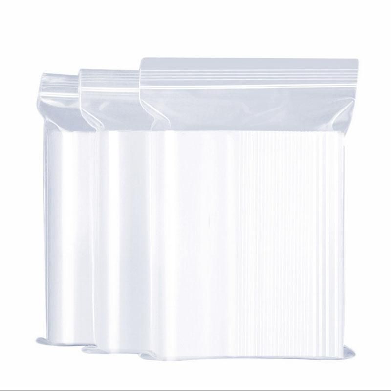 100 Plastic Transparent Packaging Plastic Bag Sealed Bag for