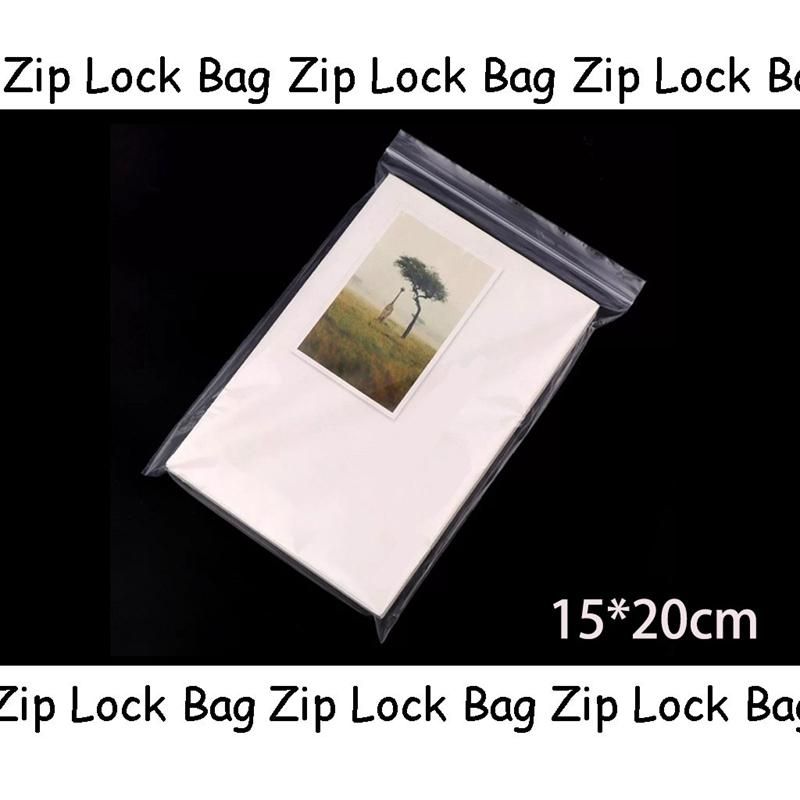 100 Plastic Transparent Packaging Plastic Bag Sealed Bag for