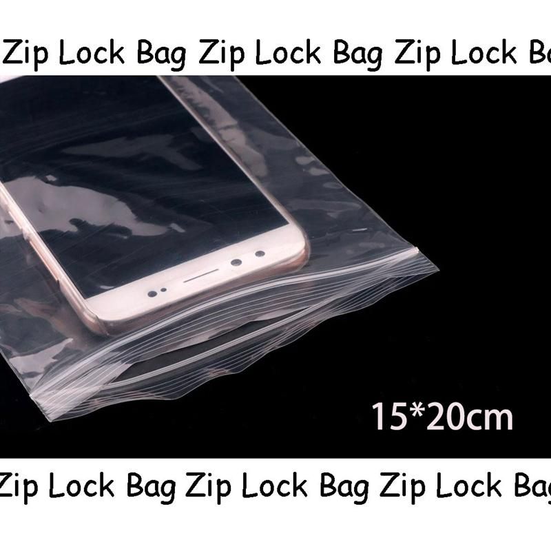 100 Plastic Transparent Packaging Plastic Bag Sealed Bag for