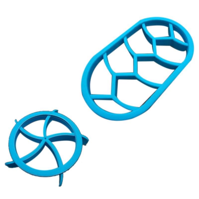 4PCS Round Circular Oval Bread Molds Fan Shaped Pastry Cutter Dough Cookie Press Bread Biscuit Moulds Pastry Baking Tool