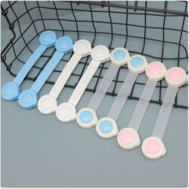 20pcs Baby Safety Lock Cartoon Bear Home Child Stopper For Door Refrigerator Lock Plastic Chest Of Drawers Baby Goods Safe Lock