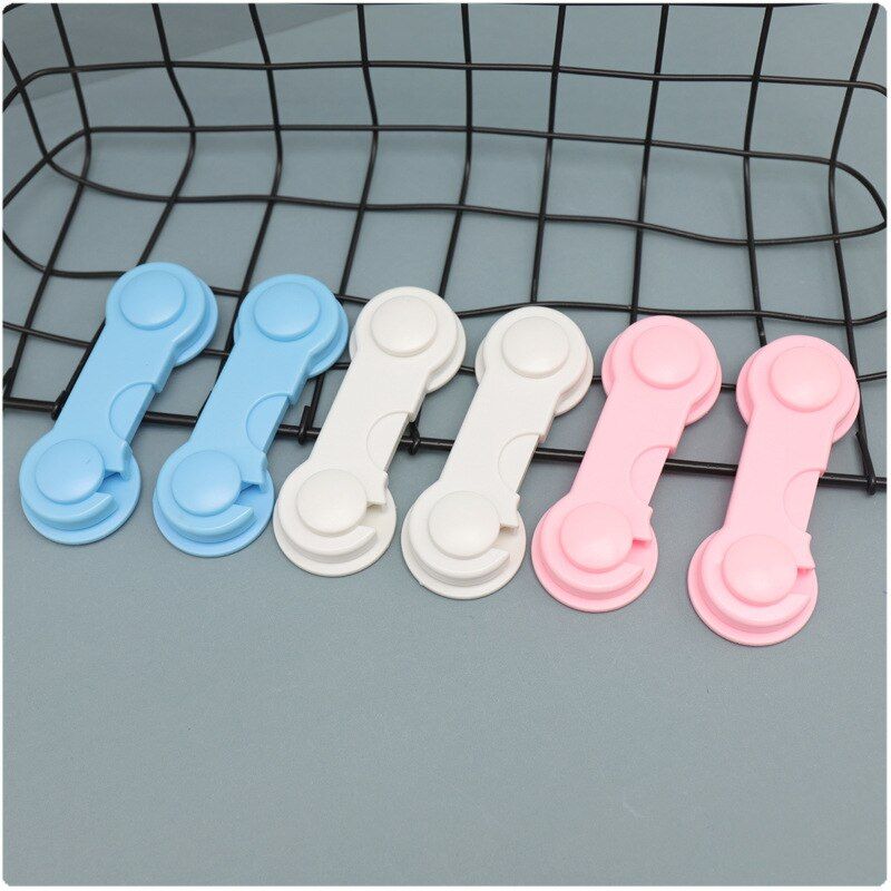 20pcs Baby Safety Lock Cartoon Bear Home Child Stopper For Door Refrigerator Lock Plastic Chest Of Drawers Baby Goods Safe Lock