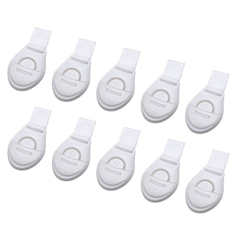 10pcs/Lot Baby Safety Locks Plastic Drawer Door Cabinet Cupboard Safety Locks Protection From Children Baby Safety Care Tools