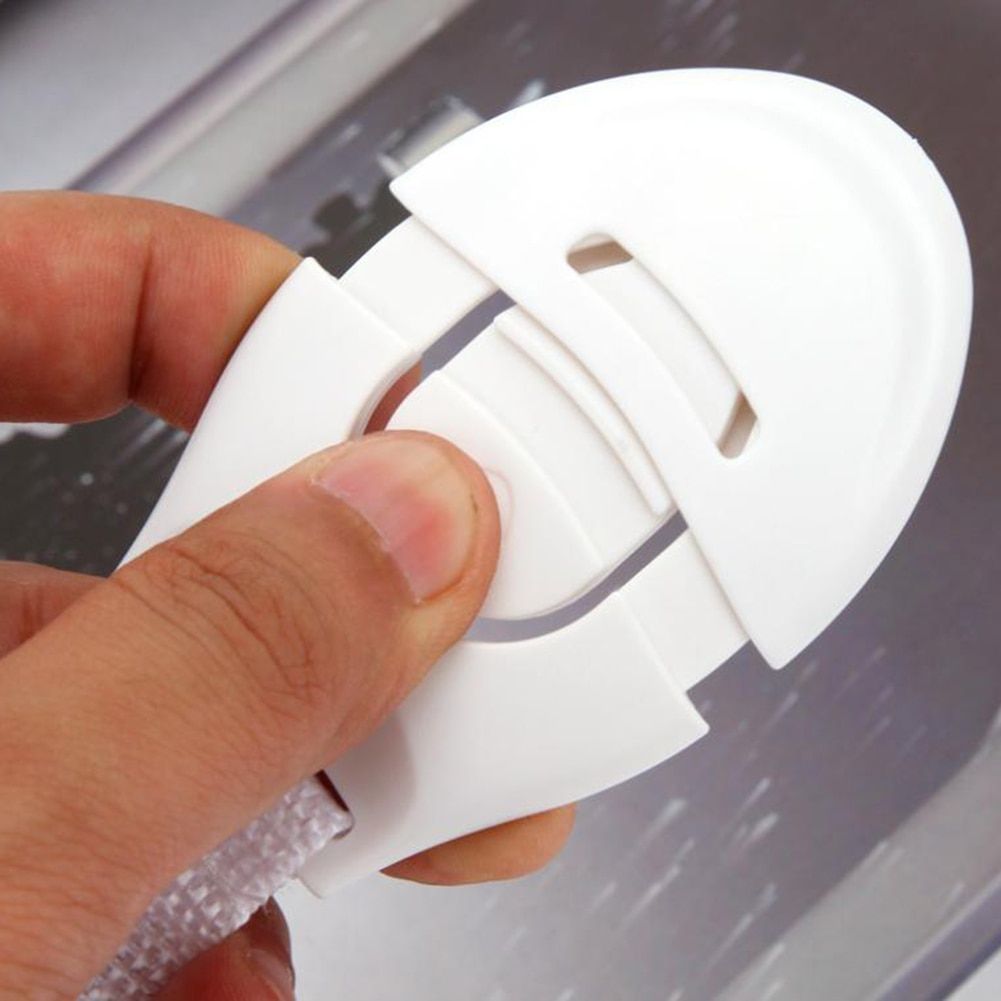 10pcs/Lot Baby Safety Locks Plastic Drawer Door Cabinet Cupboard Safety Locks Protection From Children Baby Safety Care Tools