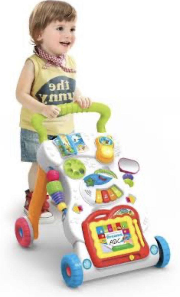 Baby Walker Push Pull Toys With Music And Word-pad