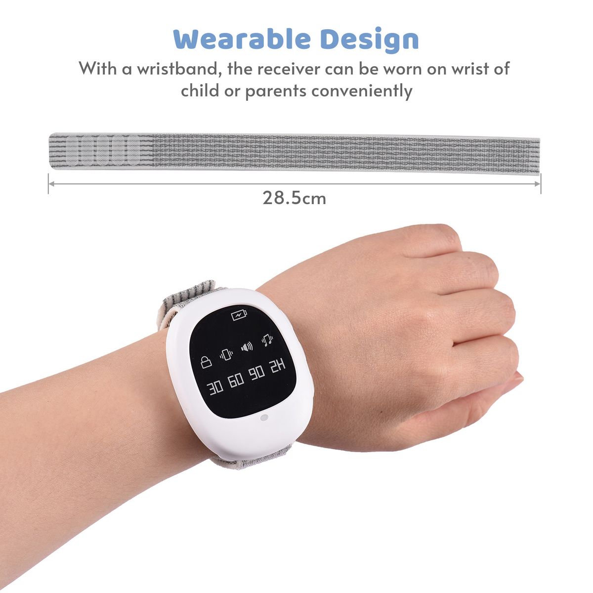 Wireless Bedwetting Alarm Potty Training Watch WithWristband