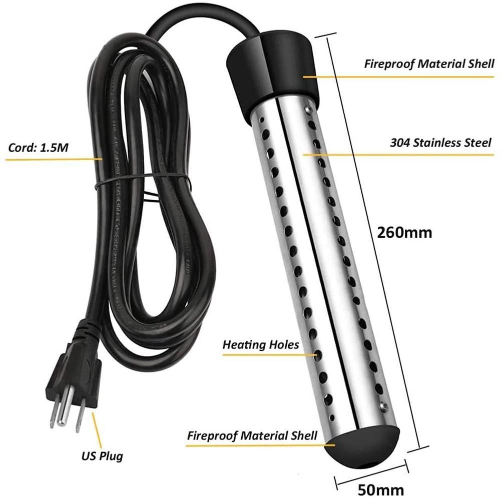 Immersion Heater, Portable Electric Submersible Instant