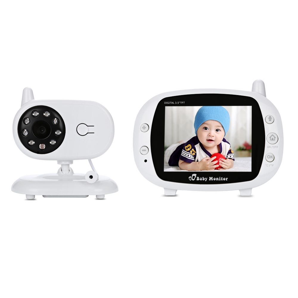 3.5 Inch 2.4GHz Wireless TFT LCD Video Baby Monitor With Night Vision
